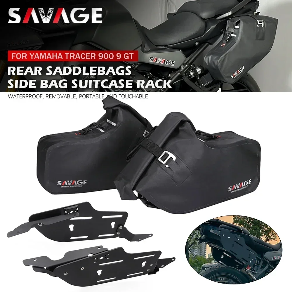 

For YAMAHA Tracer 900 9/GT 9GT+ Motorcycle Saddlebag Side Bag Bracket Travel Tail Box Suitcase Rear Luggage Rack 900GT 9GT