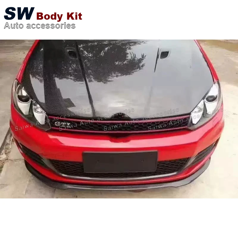 High Quality Volkswagen Golf 6VII MK6 GTI R20 Carbon Fiber Engine Cover Upgrade Body Parts