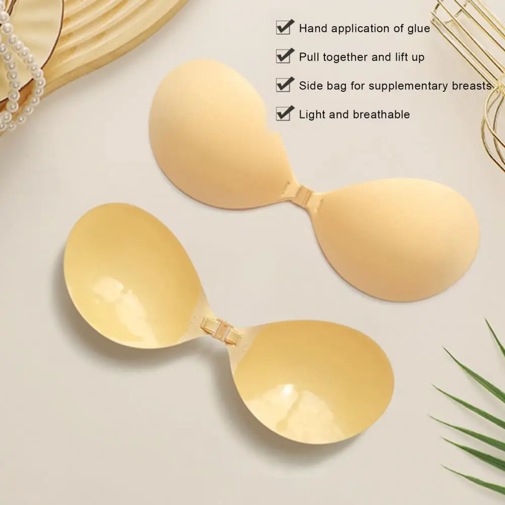 2026 New Adhesive Bra for Women Strapless Sticky Invisible Push Up Bra Reusable Lift Silicone Bra for Backless Dress