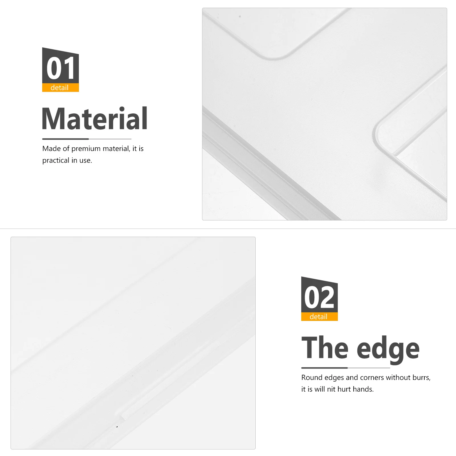 4Pcs Clear A4 File Storage Organizer Plastic Document Holder Portable Box Office Filing Case Box Files A4