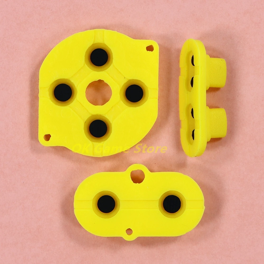 50 set di cuscinetti in gomma conduttiva colorata cuscinetti in silicone per pulsanti per accessori per console di gioco Gameboy Color GBC