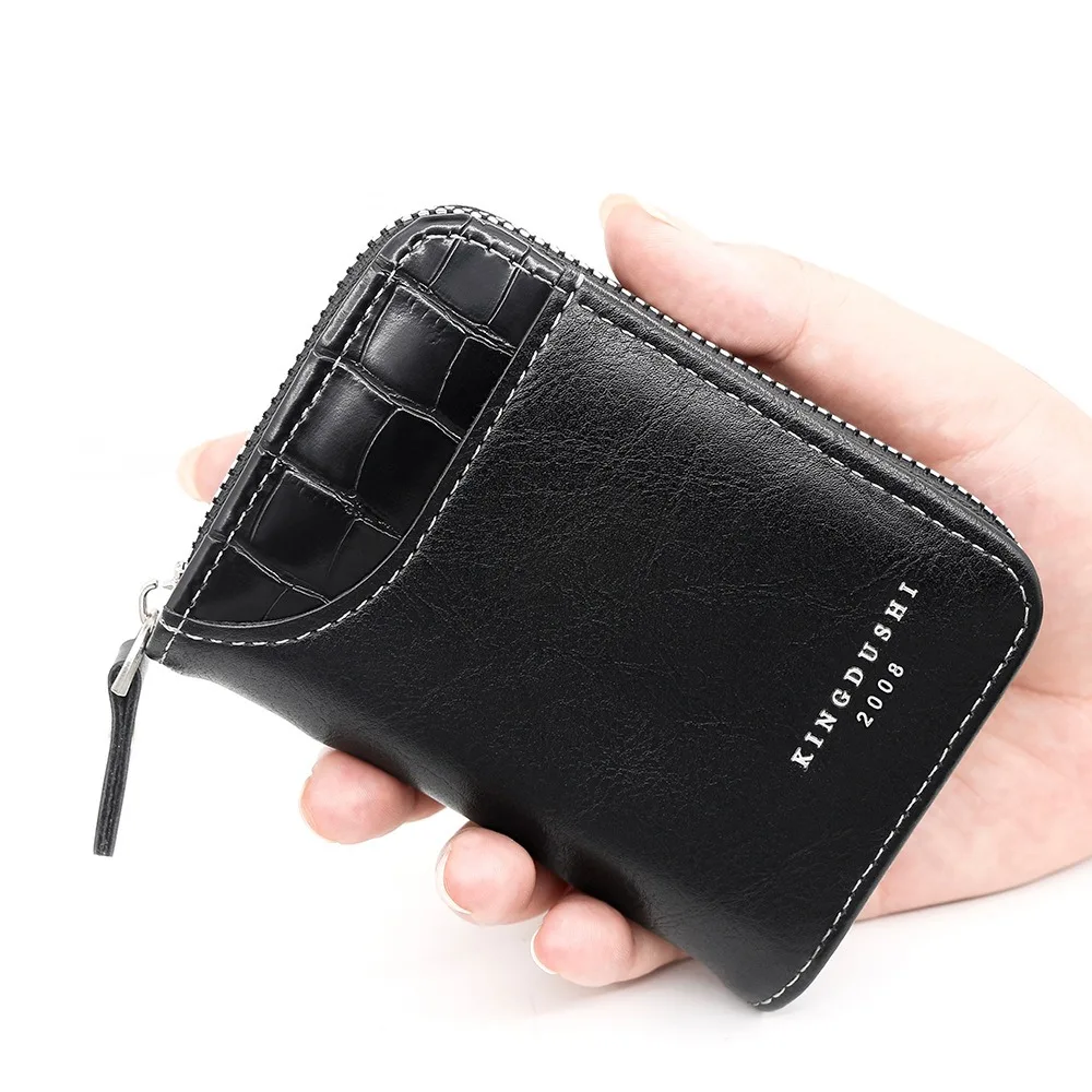 حجر نمط بو حامل بطاقة 11 فتحات بطاقة خمر حالة بطاقة الجهاز متعددة الوظائف بلون الذكور محفظة نسائية للعملات المعدنية