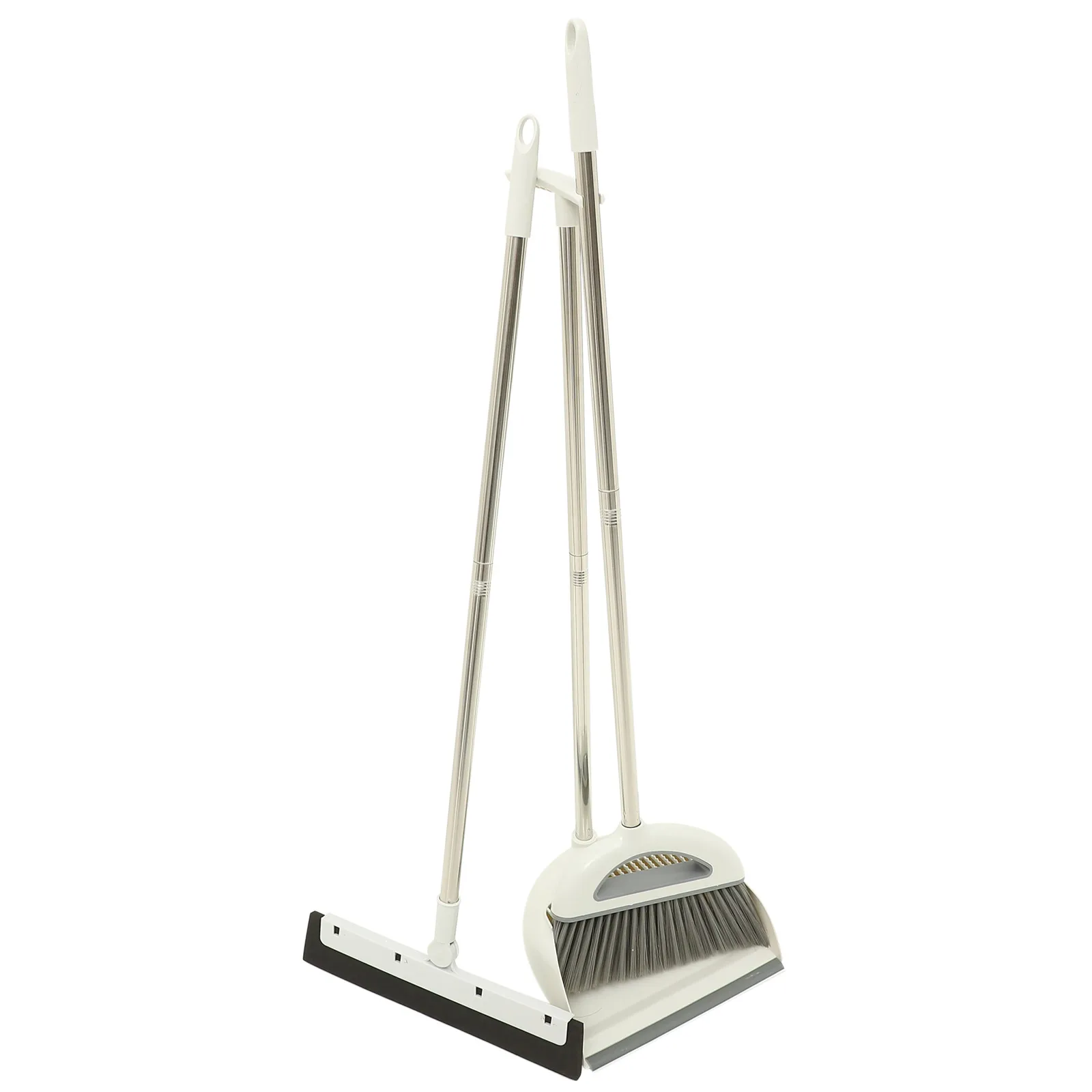 

Golden 3 Piece Broom Dustpan Kit Anti Hair Sticking Broom Home Tools Lightweight Ergonomic H Suitable Indoors Outdoors