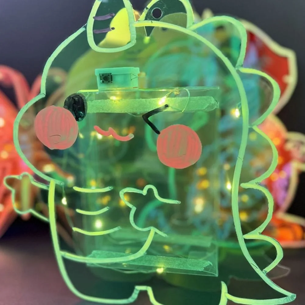 PVC Mid-Autumn Glowing Lanterns Luminous Handmade Handheld Lanterns Simulation DIY Lantern Material Package Lantern Festival