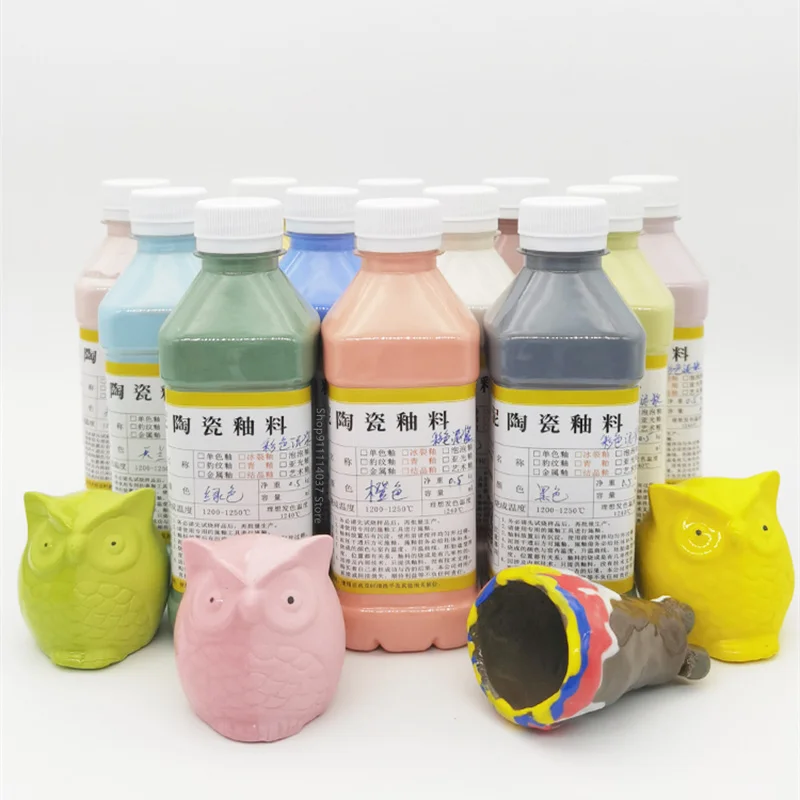 500ml Pottery Art Color Mud Slurry Gypsum Mold Grouting Multicolor Porcelain Makeup Clay Tools Firing Grouting High White Clay