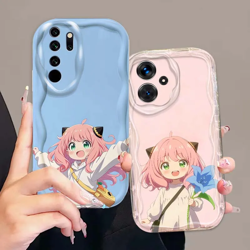 

Cute Anya Creative Cartoon For Xiaomi Redmi 9T 9A 9 9C 10 10C 12 13 13C 14C A2 A1 Plus K30 K40 K60 5G Wave Oil Phone Case