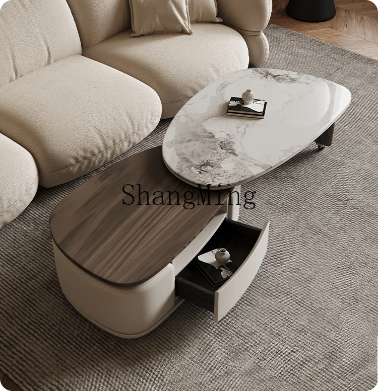 

SM new high-end storage tea table multi-functional living room modern simple style home side table