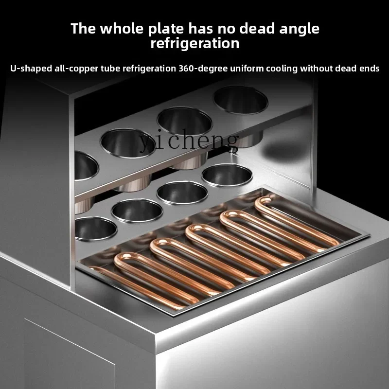 TQH Meng Shi آلة الزبادي المقلي التجارية سميكة قطع الحليب مكعب المكونات في آلة صنع الثلج المقلي التايلاندية الآيس كريم لفة