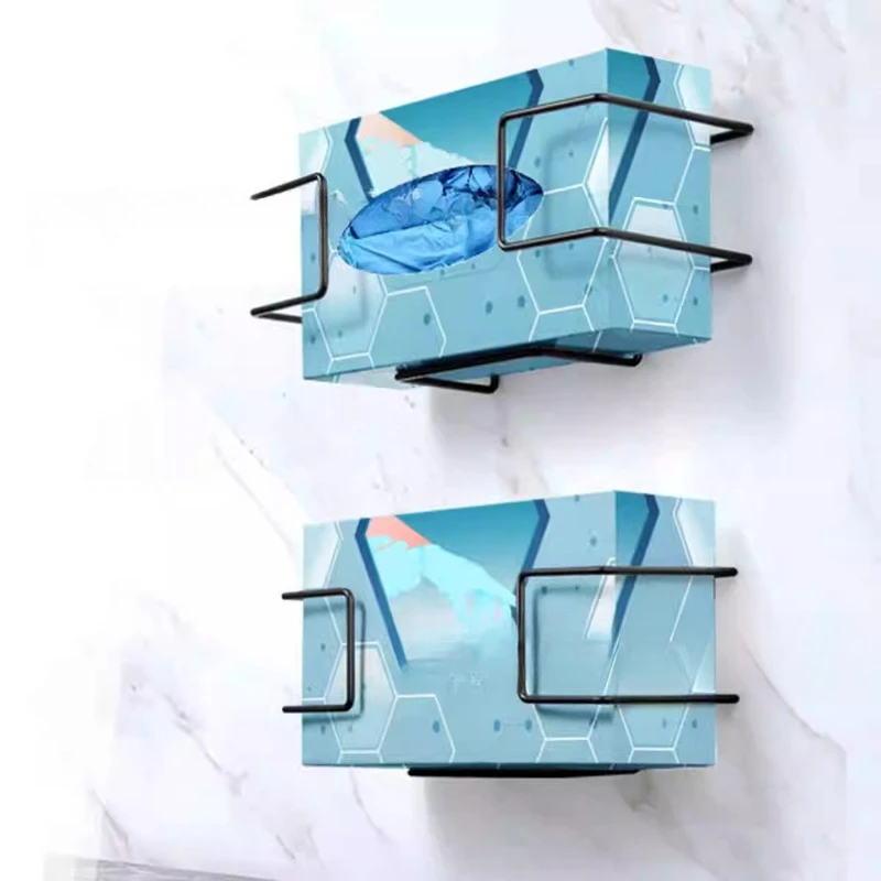 

Black Metal Glove Box Holder Wall Mounted Glove Dispenser for Placing Face Towel Box or Baby Wet