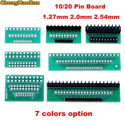 5pcs 10/20 Pin Single Double Row PCB Adapter Board 1.27mm 2.0mm 2.54mm Pitch Mutual conversion 10P/20P Test Board Connector