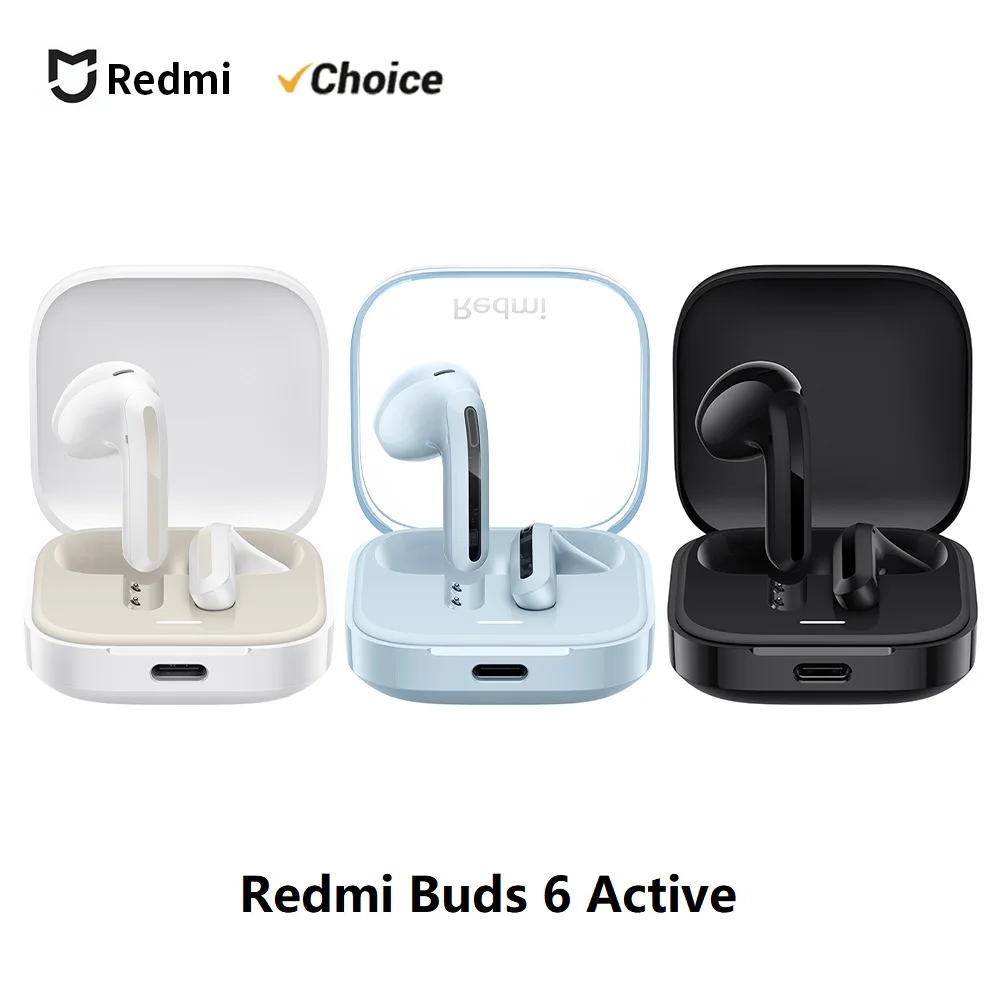 Nouveaux écouteurs Redmi Buds 6 Vitality Edition Bluetooth 5.4 avec réduction de bruit, autonomie de 30 heures, 5 modes de réglage, casque sans fil