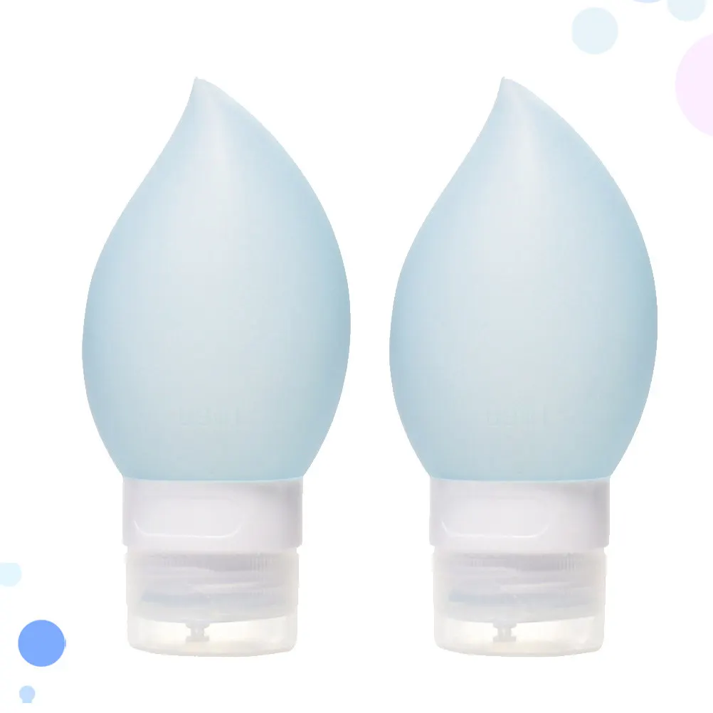 

2 шт. силиконовые дорожные флаконы-диспенсеры для лосьона, пустые портативные бутылочки