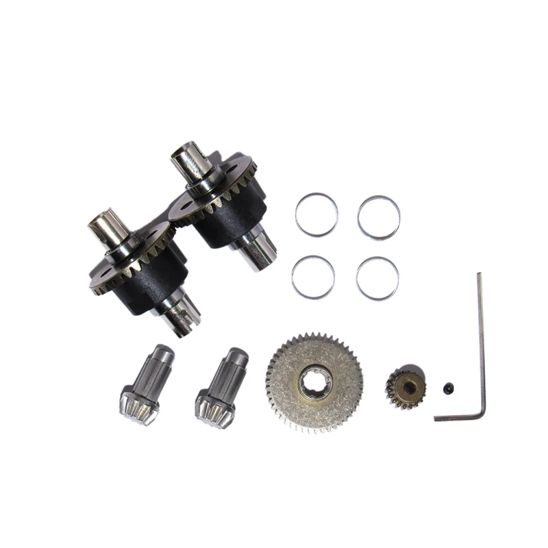 Metal Differential Upgrade Pinion Gears, Main Gear, Motor Gear, And Screw Set Part For 1:16 16101 16102 16103 RC Car