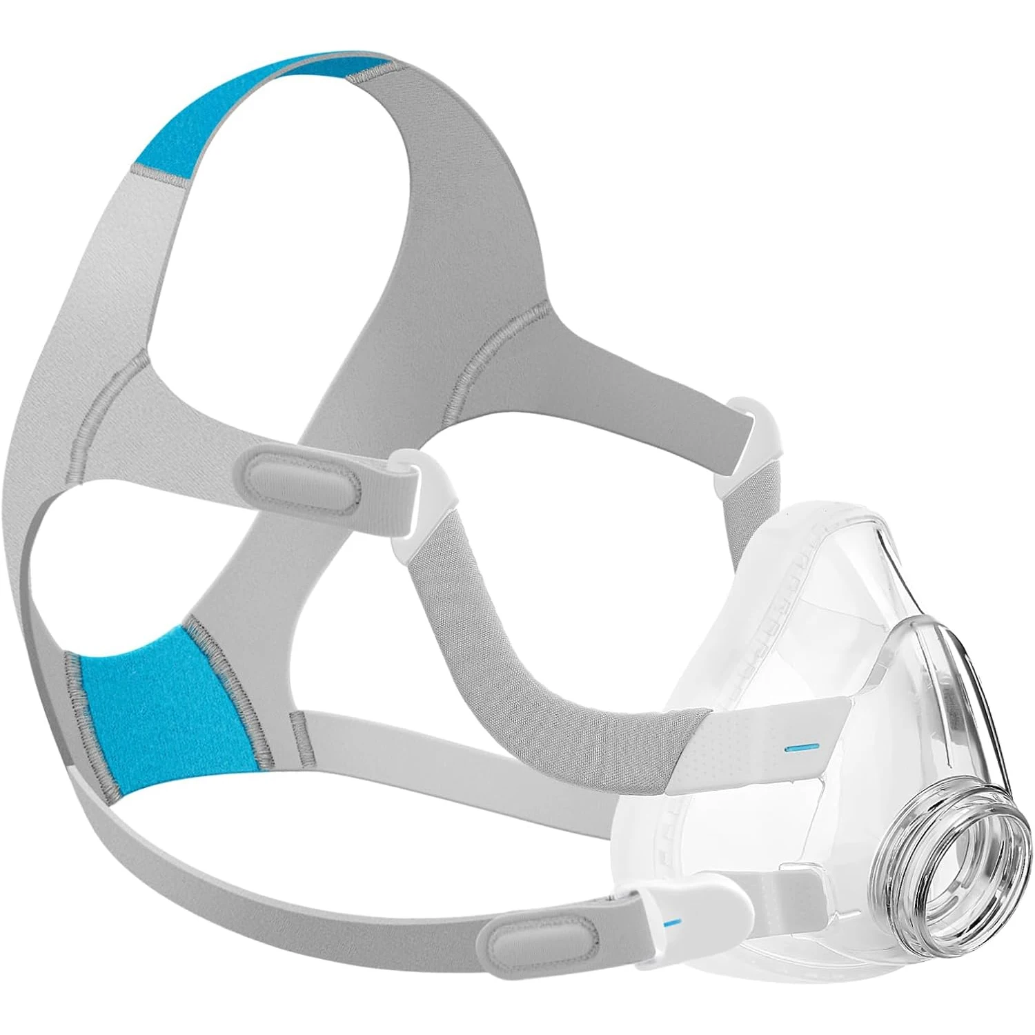 

Комплект для замены полнолицевой маски CPAP AirFit F20: силиконовая маска F20, включает подушечку для маски, оголовье, рамку, зажимы.