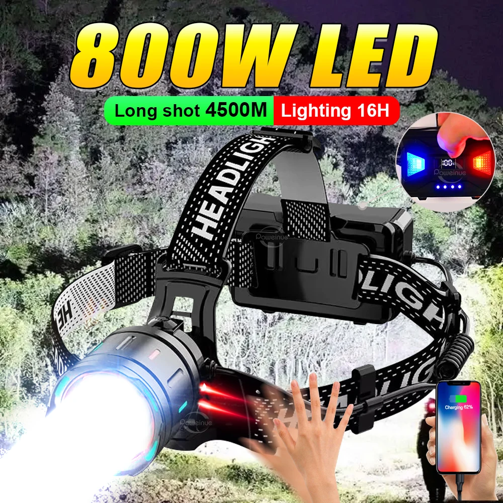 充電式釣り用-led-ヘッドランプ-モーションセンサーヘッドライト-強力な光-屋外作業灯-防水-屋外キャンプ用ヘッドライト