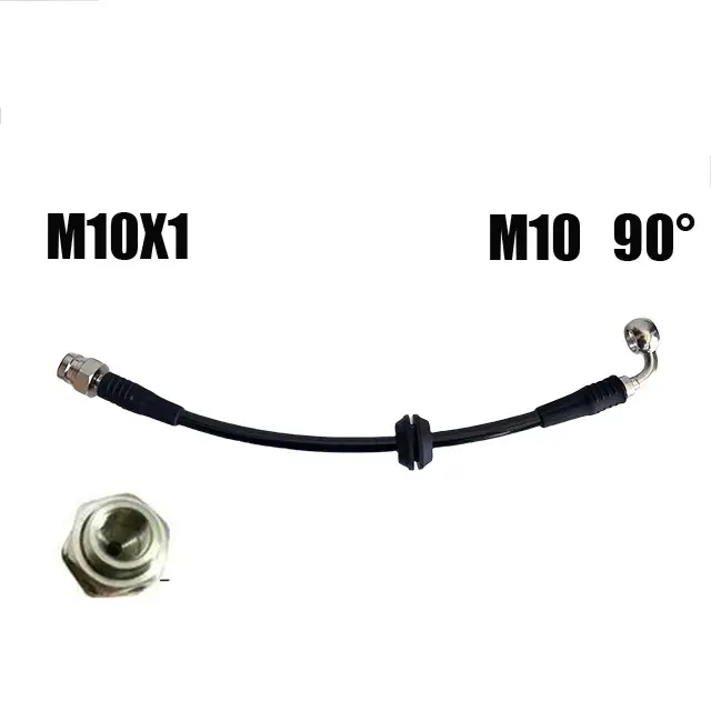 M10 10X1Automotive Hydraulic Brake Pipe Steel Wire Braided Brake Steel Throat Clutch Oil Pipe Inches Offroad Suspension Lift Kit - Image 14