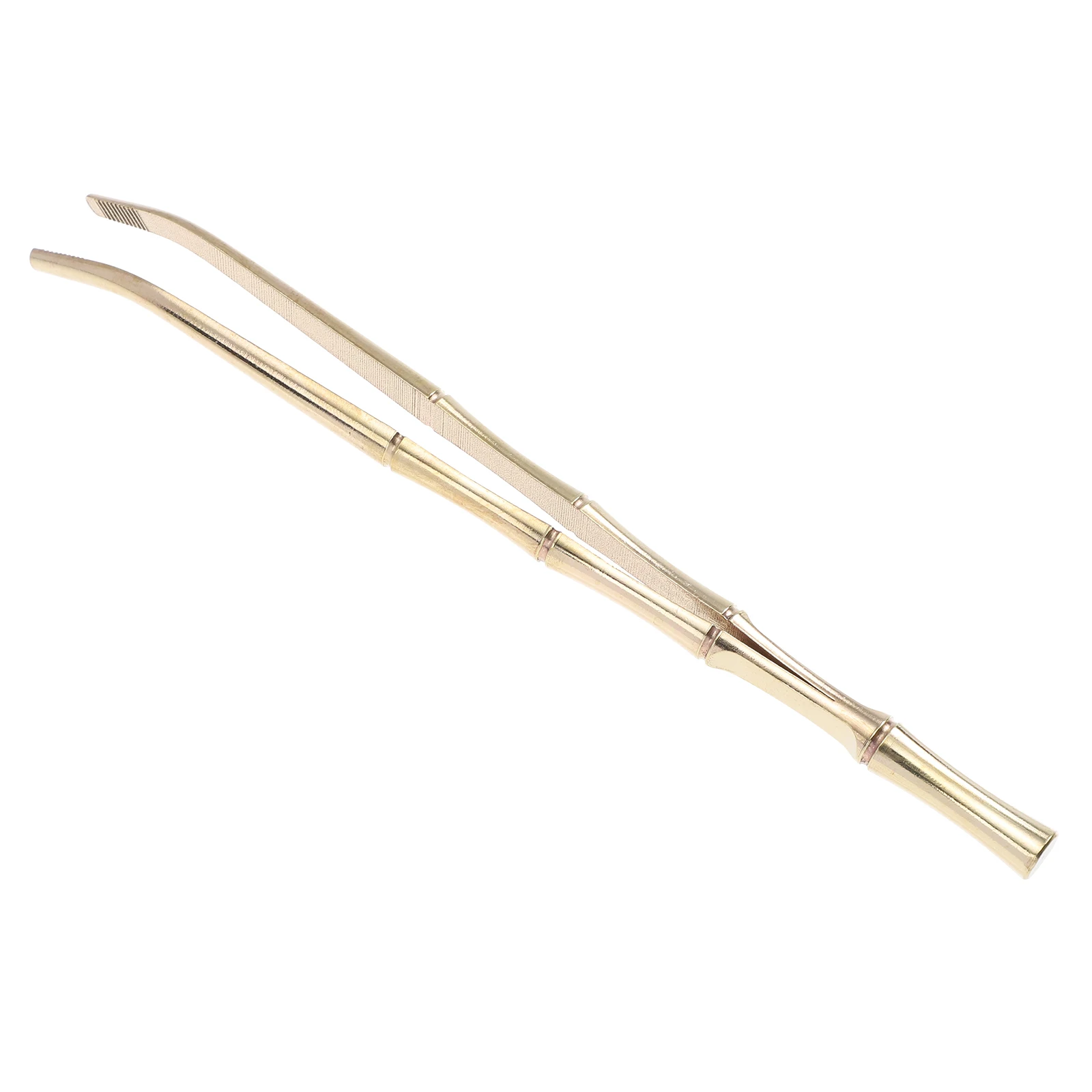 

Copper Teacup Tweezers Safe Fine Workmanship Anti Scratch Tea Serving Cleaning Health Elegant Lightweight Salad Cheese