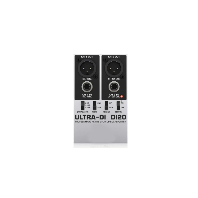 Ultra-DI multi-purpose direct box Provides impedance and Signal matching function road-suitable metal case DI20