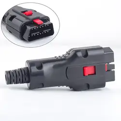 Auto Obd2 Mannelijke Assemblage Obd Diagnostische Interface Connector Obdii 16pin Handgreep Plug Vergulde Pinnen Adapter Diagnostische Hulpmiddelen