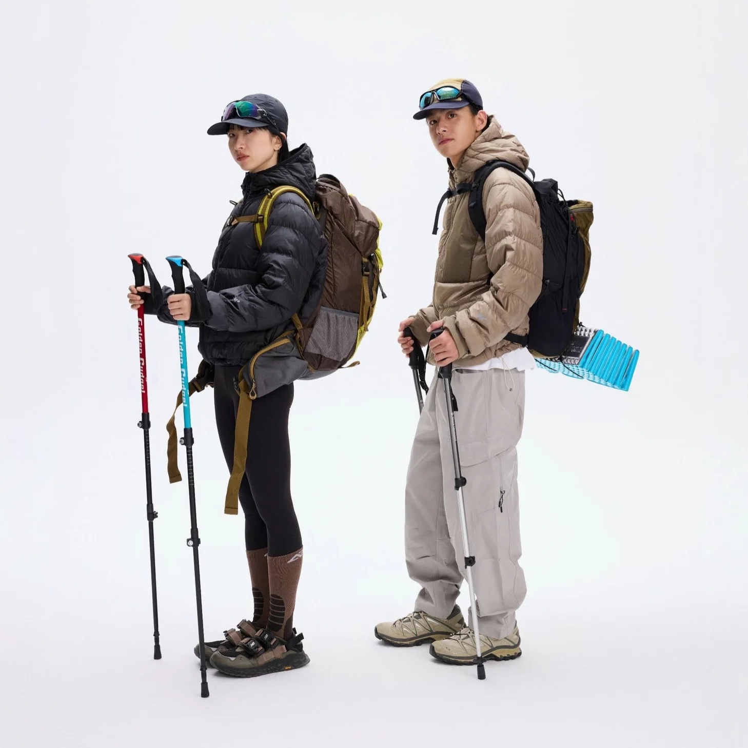 Quick Dry Waterproof Hooded White Duck Down Jackets Women Men Autumn Winter Fashion Loose Lightweight Couple's Coats JK-147