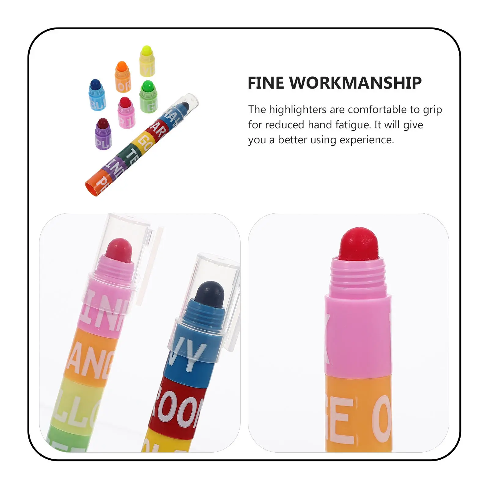 

Набор из 2 цветных флуоресцентных маркеров с дизайнерским дизайном для школы и офиса, для выделения текста, заметок и рисования