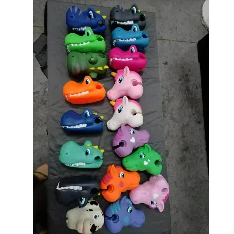 Manillares de Scooter de juguete con Cabeza de unicornio para niños, decoración de bicicleta, accesorios de bicicleta de Scooter de animales,