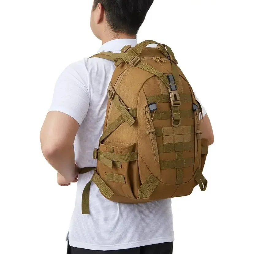 40L Camping Hiking Backpacks Tactical Backpack for Men/women Reflective Outdoor Climbing Rucksack Bag Survival Molle Travel Bags