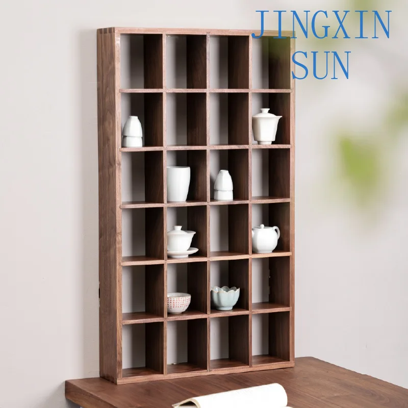 North American black walnut mostly treasure pavilion purple sand teacup rack wall hanging wall rack