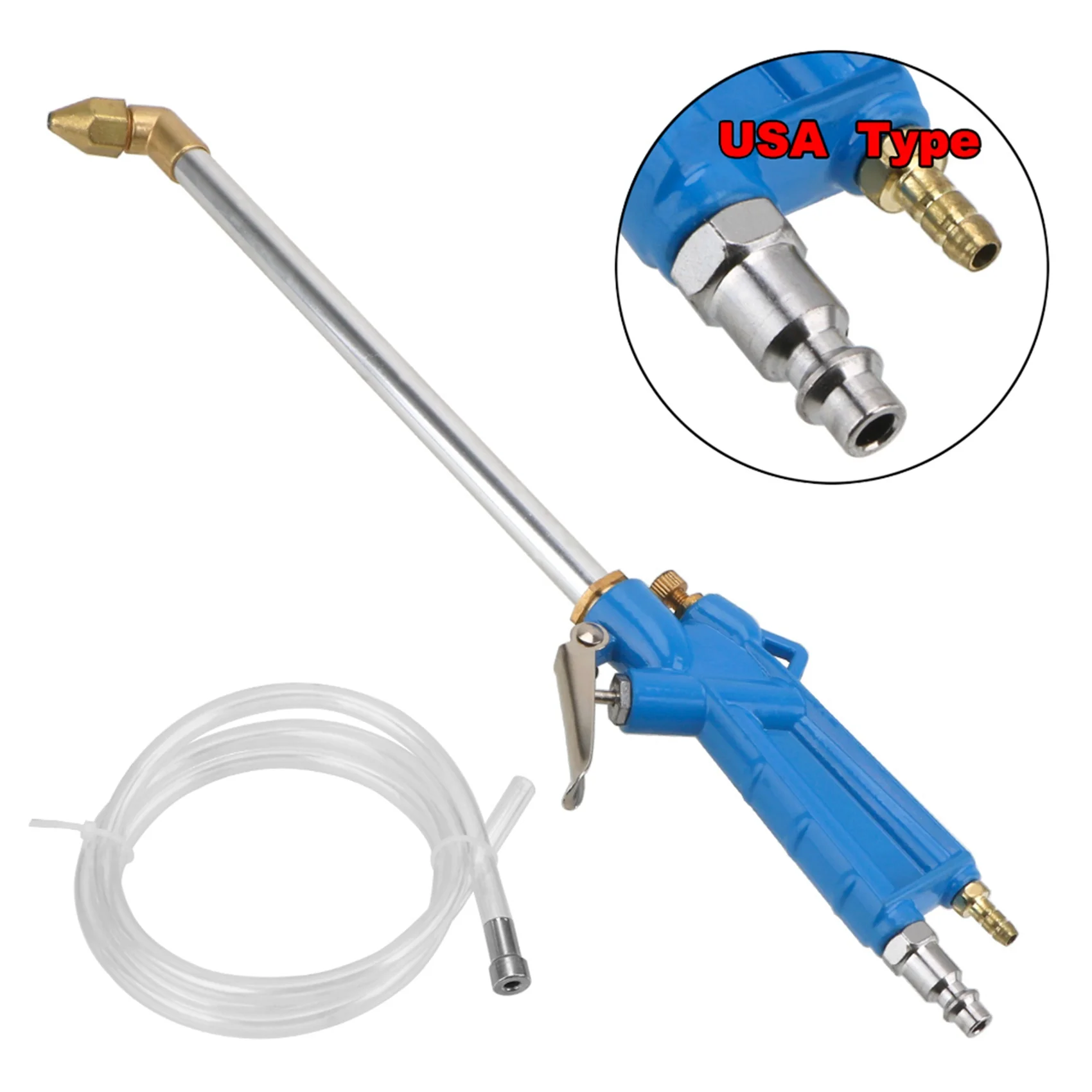 Водяной пистолет для двигателя США, пневматический инструмент для очистки двигателя автомобиля, инструмент для очистки масла, 40 см, пневматическая водяная насадка высокого давления