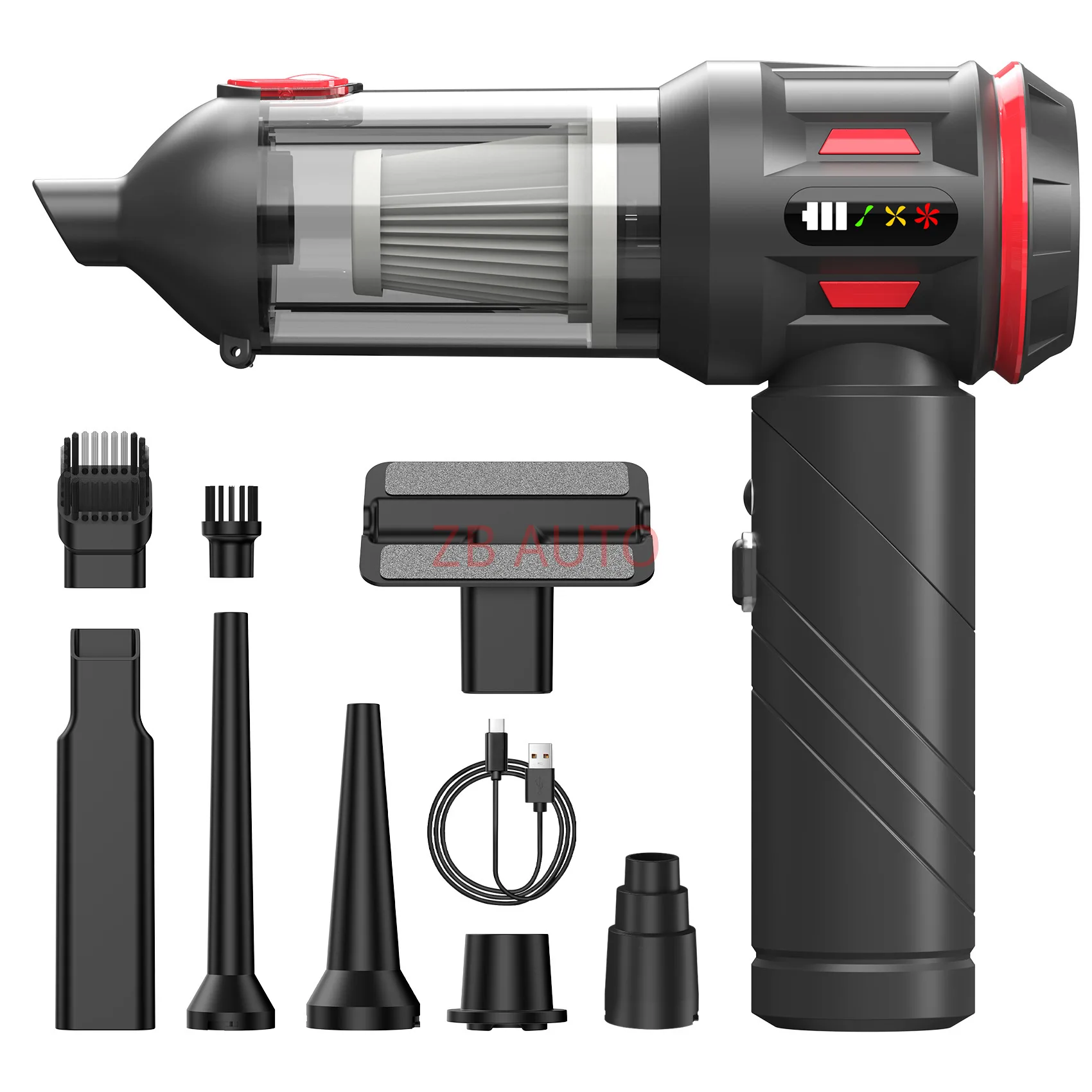 

high-suction vacuum cleaner with wireless power display portable brushless motor household handheld dust collector dust blower