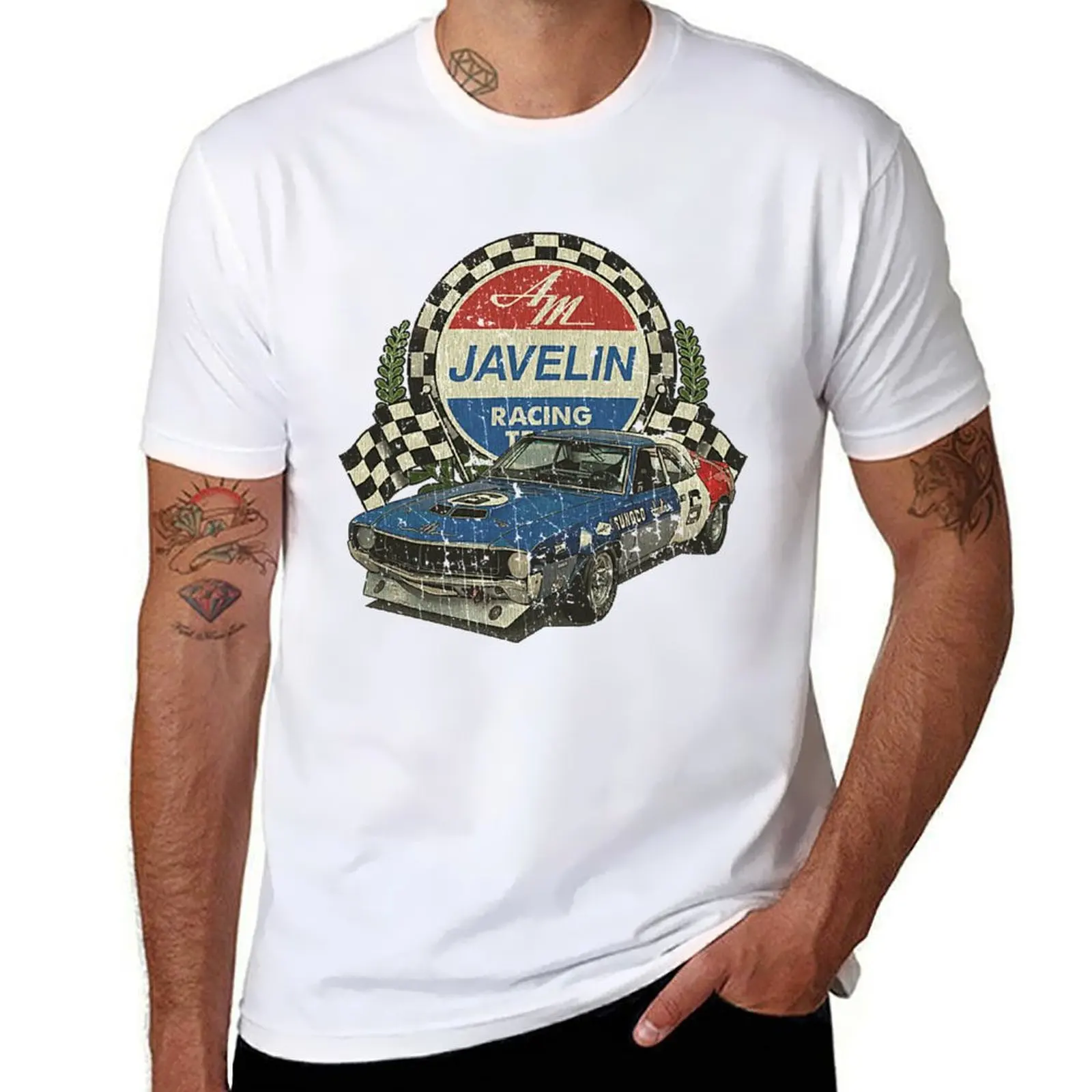 Camiseta AM Javelin Racing 1970 para hombre, camisetas esenciales de marca de lujo de alta calidad