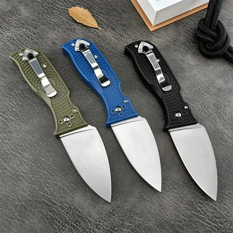 2024 Hot Styles C69 Folding Pocket Knife D2 Nylon Fiber Handle EDC Combat Pocket Tool Hunting Cutting Tactical Portable Knives