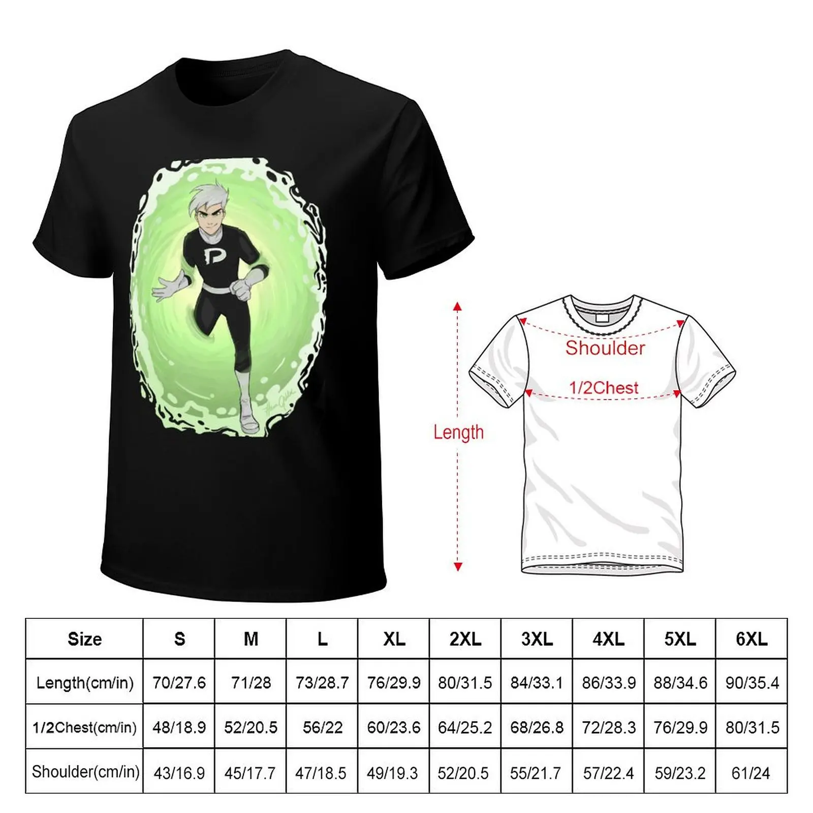 Danny Phantom T-Shirt man graphic t shirt T-Shirt