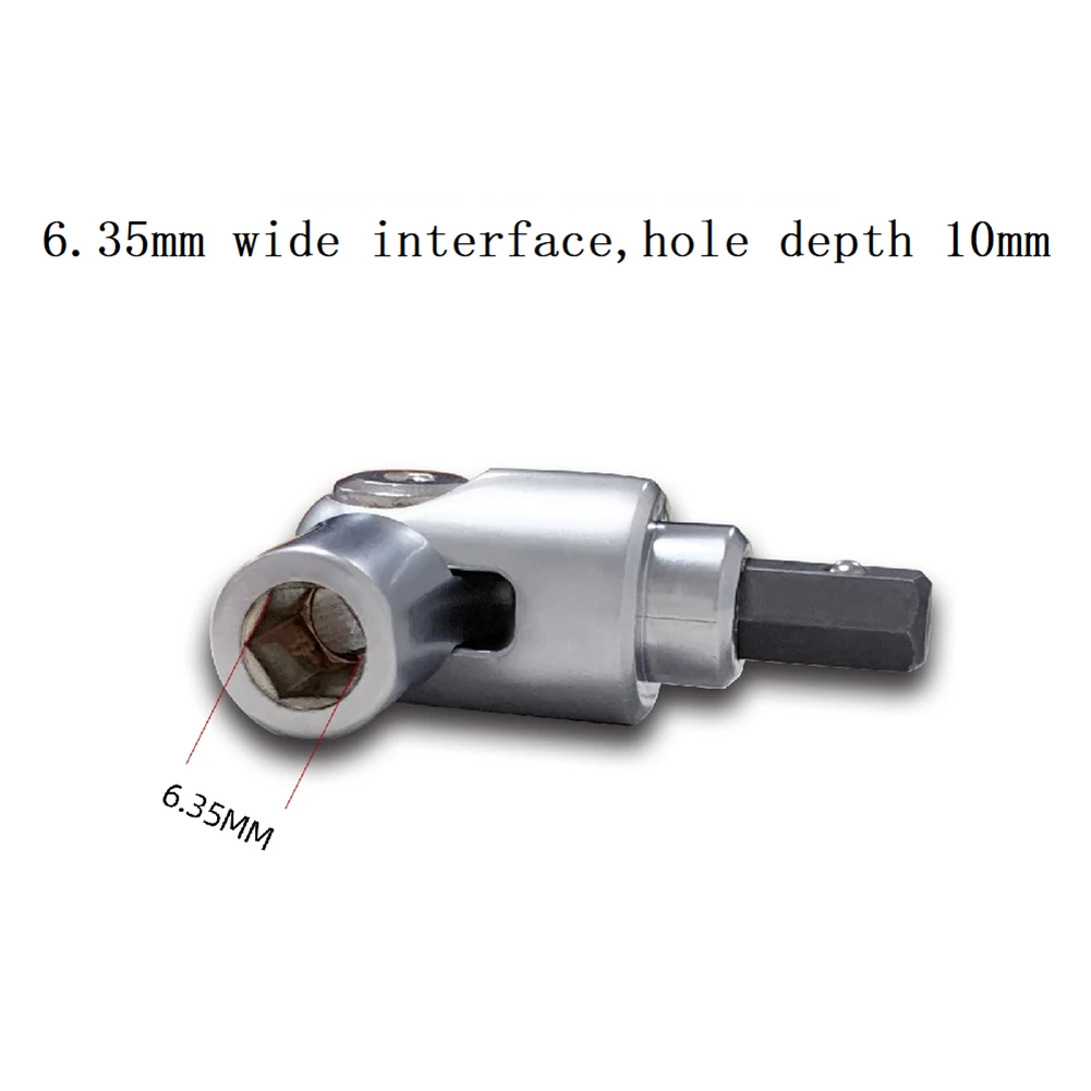 180 Degree Screwdriver Joint Turning Corner Device For Impact Driver With Hex Shank To Square Socket Drill Bits