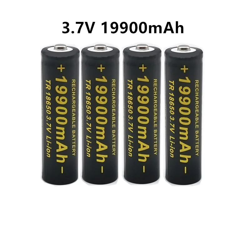 2024 100%New Original brand 18650 lithium battery torch 18650 rechargeable battery torch + 201 charger 3.7 V 19900mAh Flashlight