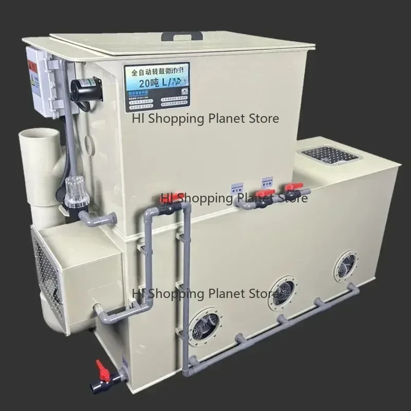 Fish pond Rotary drum micro filter Water circulation system Biochemical integrated machine