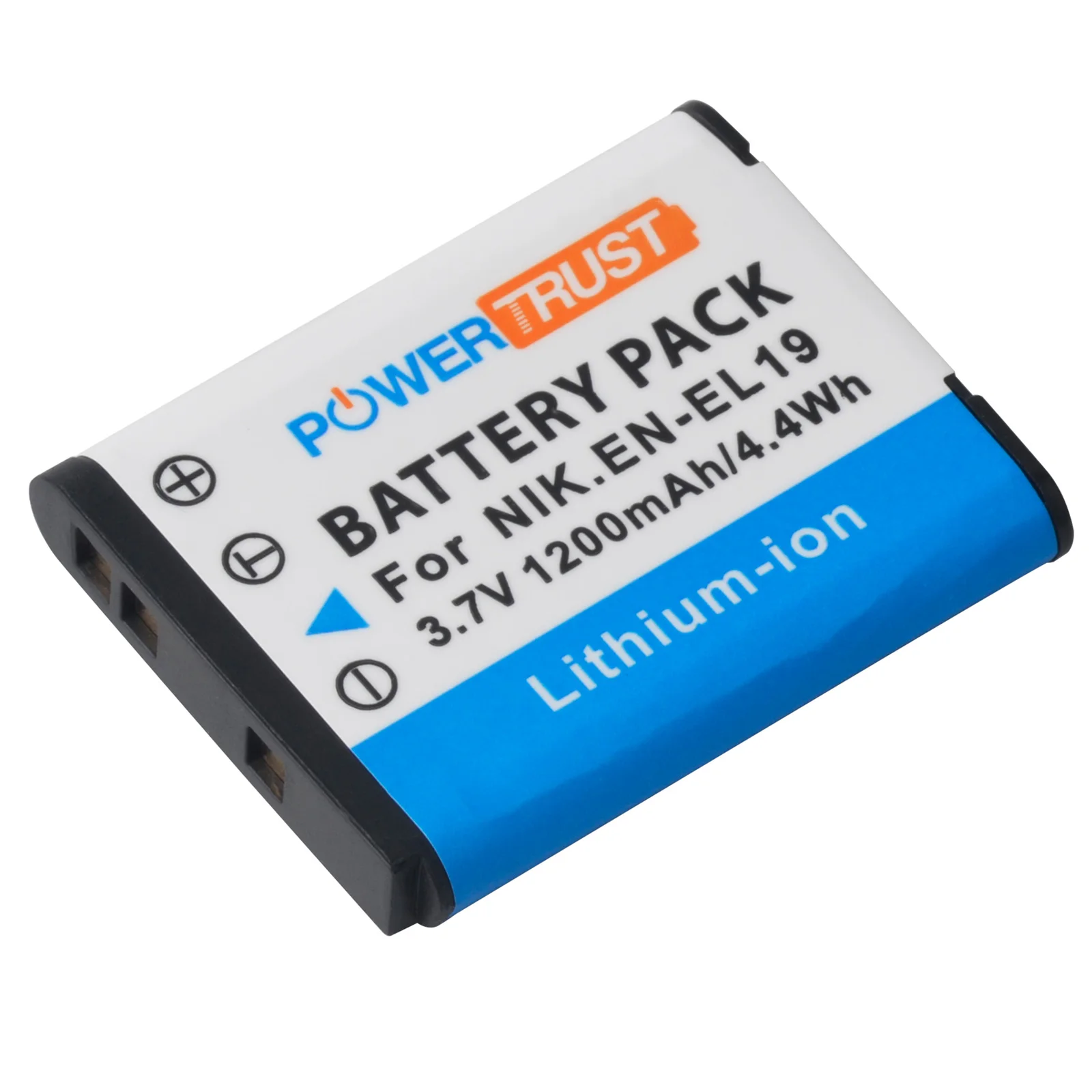 PowerTrust Replacement 1200mAh EN-EL19 Bateria ENEL19 EN EL19 Battery for Nikon W100 S6600 S4150 S3100 S3300 S7000 S2500 S2600