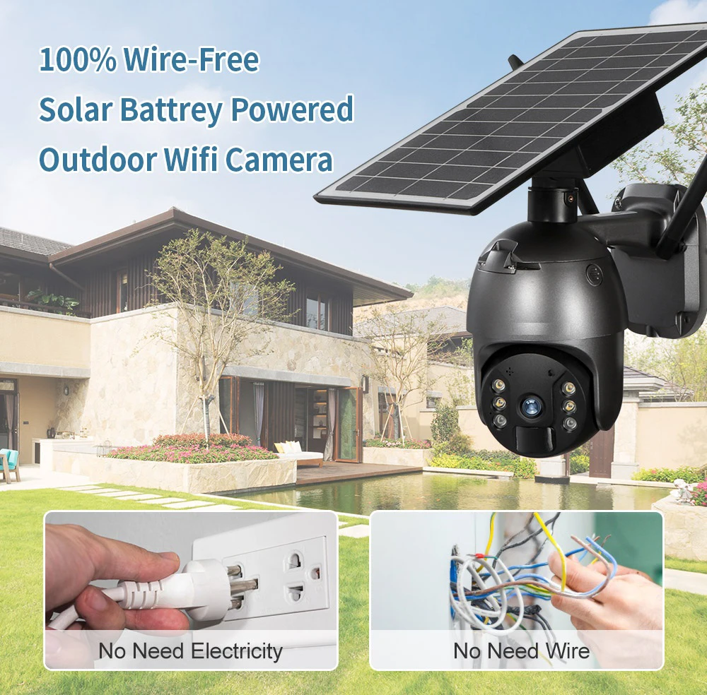 2023 في الهواء الطلق HD 2MP PIR اللاسلكية CCTV الأمن PTZ قبة البطارية الشمسية كاميرا IP واي فاي الذكية تويا كاميرا شبكة مراقبة #4