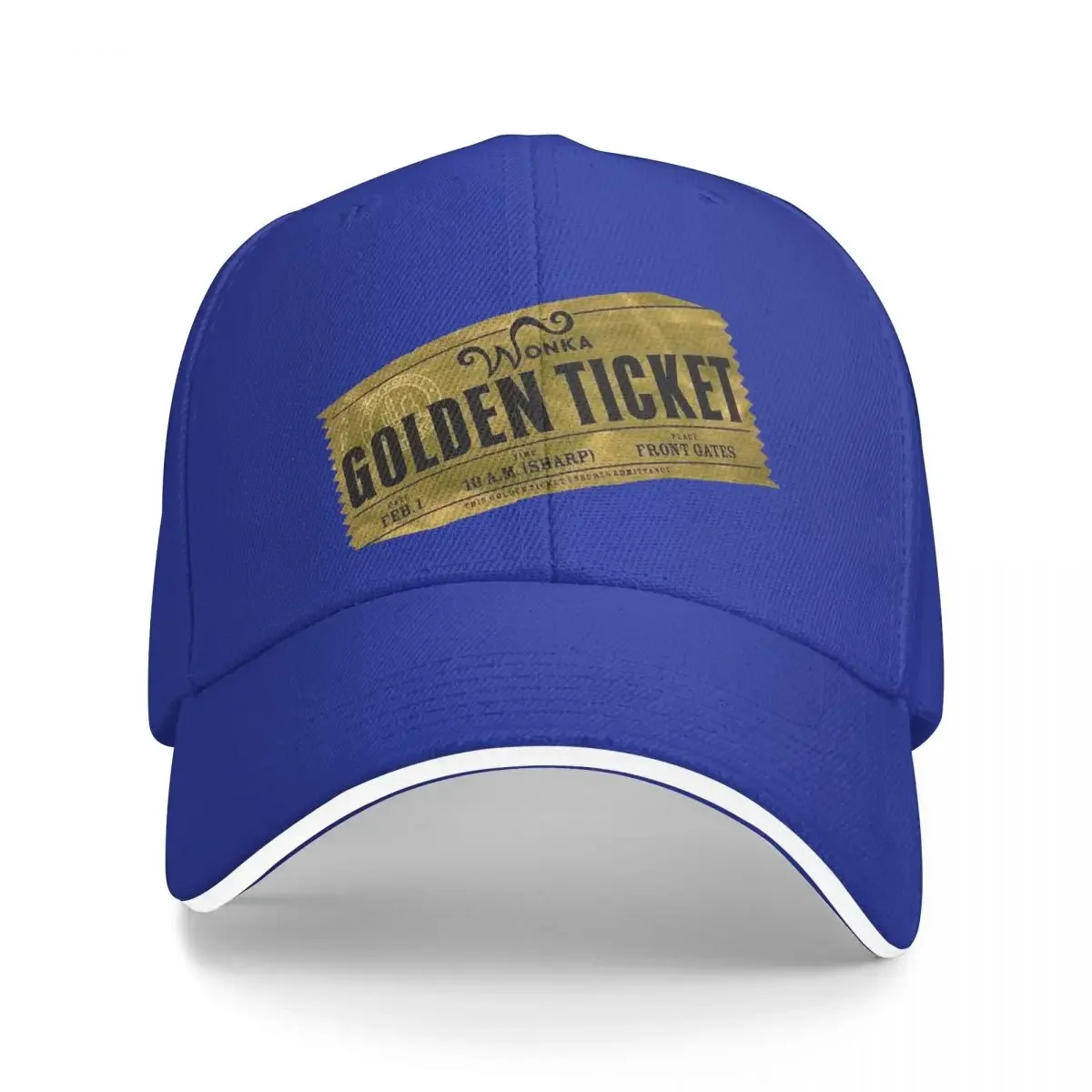 Golden Ticket Baseball Cap Visor Rave Hat For Women Men'S