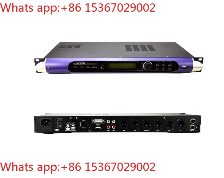 Anti-Feedback Home Audio System X8 - Karaoke Digital Processor with Howling Cancellation