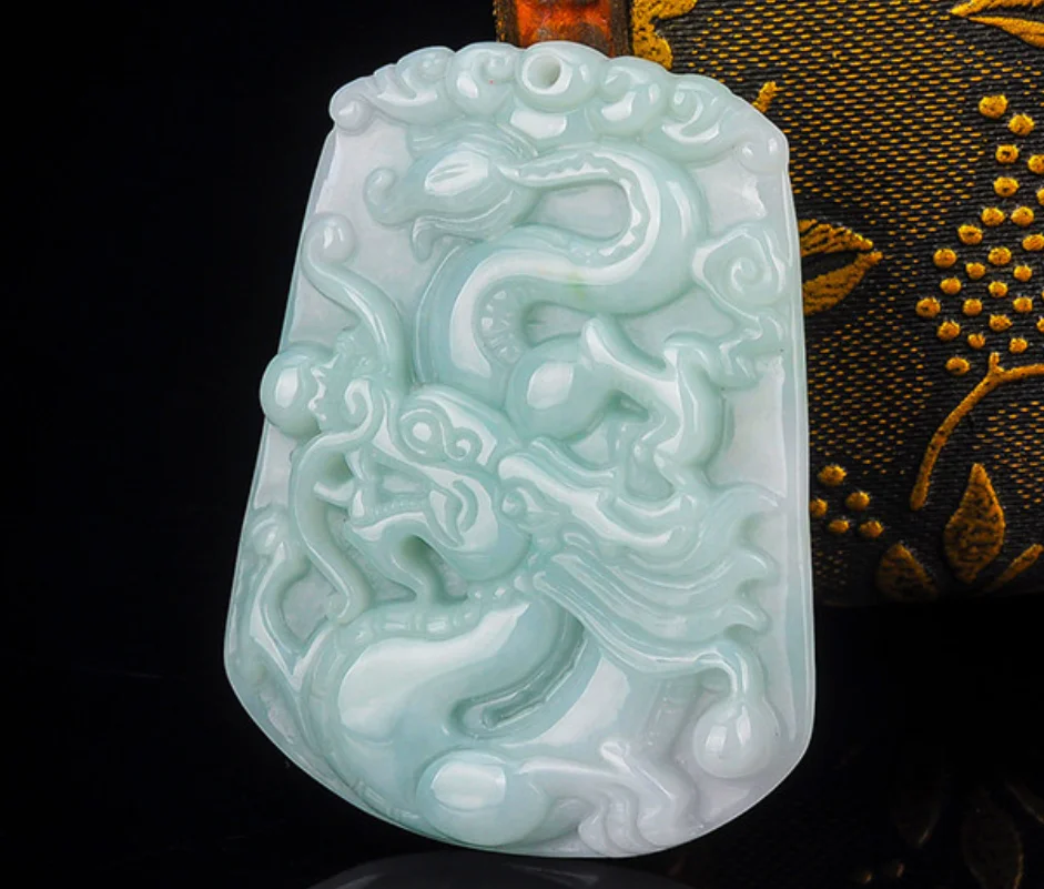 

Ювелирные изделия из натурального нефрита A + жадеит зодиакальный дракон нефритовый бренд нефритовый кулон для мужчин и женщин