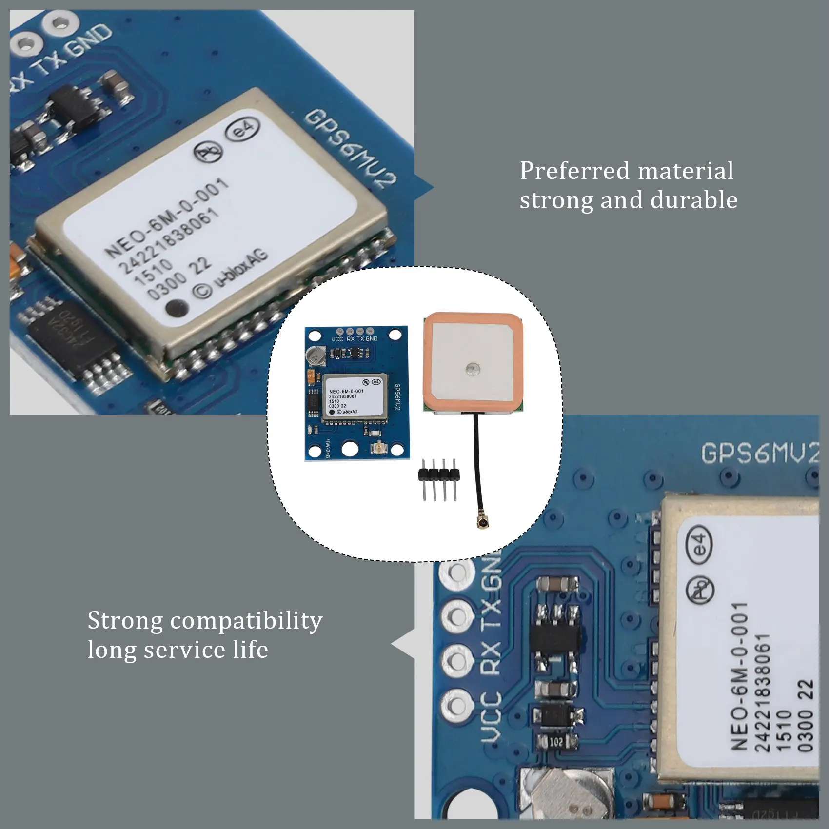 【Last-Chance!】GY-NEO-6MV2 NEO-6M GPS-Modul mit Flight Control EEPROM MWC APM2.5 große Antenne