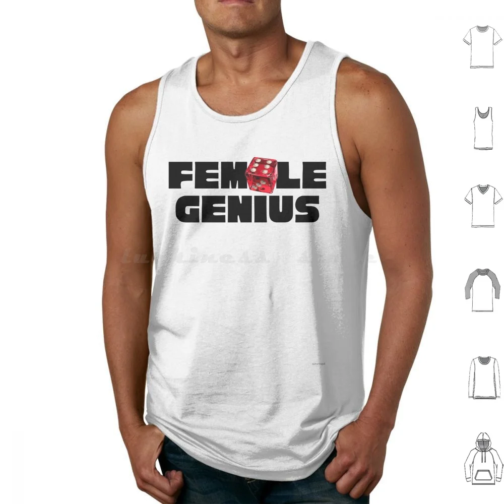 Female Genius Tank Tops Print Cotton Feminism Feminist Main Character Aesthetic Pinterest Cool Cool Girl Nasty Gal Gal