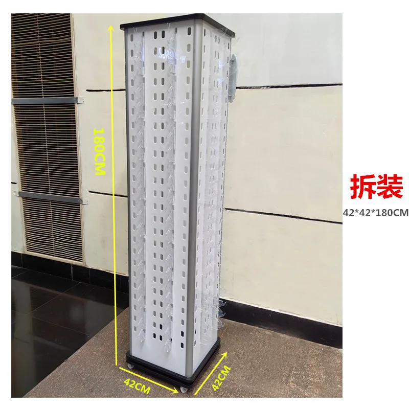 Floor 4-sided rotating white acrylic glasses display rack, optical sunglasses display rack 192 pay