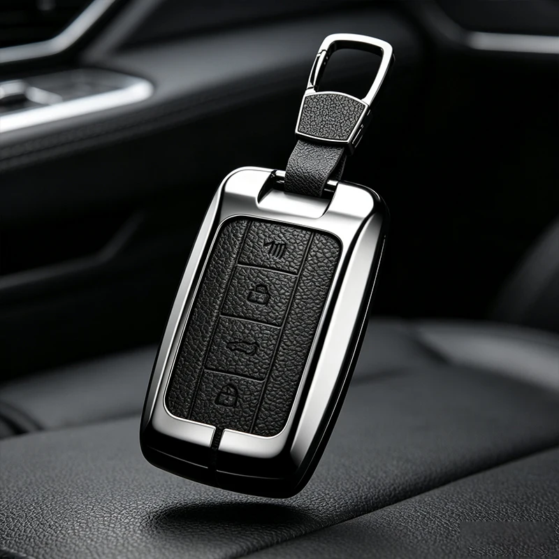 Car Key Case Cover For Great Wall GWM WEY TANK 300 500 Tank300 Tank500 Zinc Alloy Protector Shell Holder Accessories