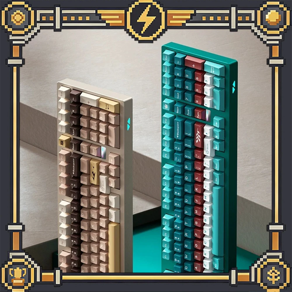 WEIKAV Max102 Wireless Keyboard High Quality Five-Layer Filling Gaming Keyboard Three-Mode Connection Silica Gel Particle GASKET