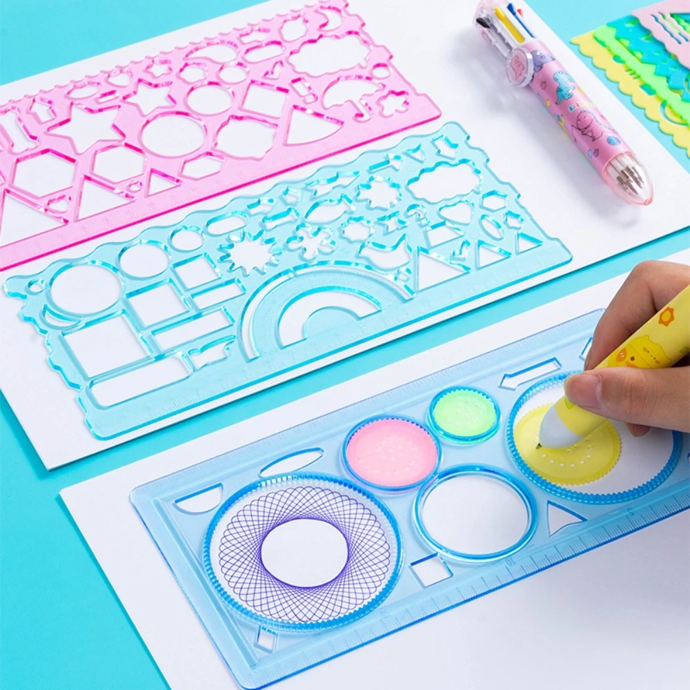 

Geometry Spirograph Drawing Stencil Set Painting Template Ruler Art Craft Creative Children Kids Educational Toy Girls Boys Gift