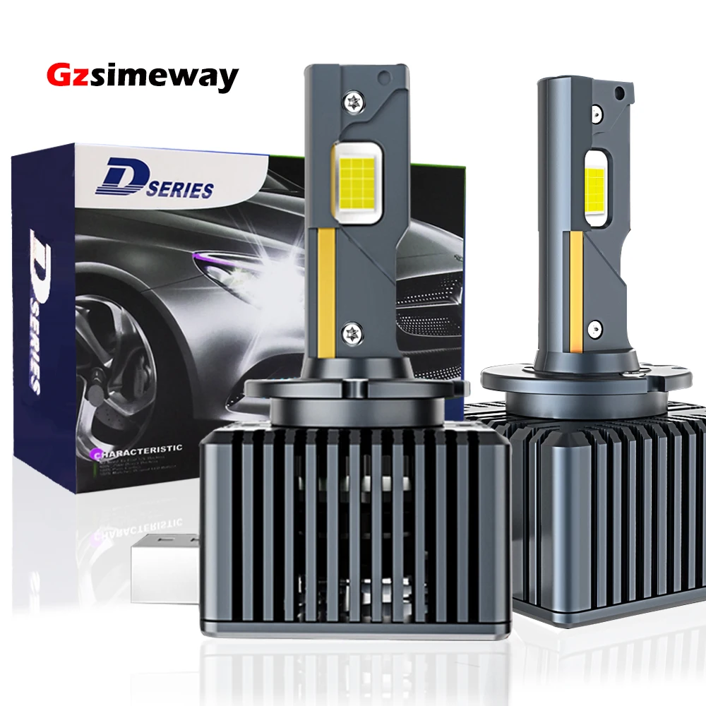 

2PCS D1S LED Headlight D3S Canbus HID D2S D4S D5S D8S Auto Lamp 5500K 160W 90000LM Bulbs D1R D2R D3R Car Light 6000K White 12V