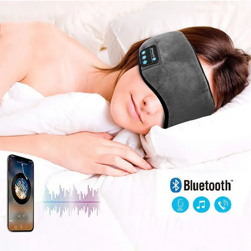 Carpbaba EM02 Bluetooth 5.0 Sleep Eye Mask Wireless Intelligent Lunch Rest Blackout Sleep Earphones Eye Mask Headphones