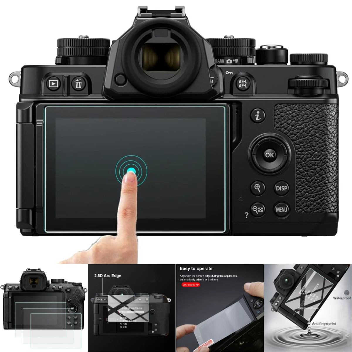 

For Nikon Z50II Z50 II Mark2 MarkII 9H Anti-Reflective Screen Protector for Outdoor Shooting